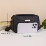 Small Padded Crossbody Bag with Wallet — Image 2