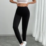 Striped High-Waisted Leggings — Image 3
