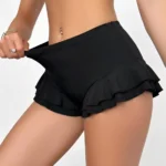 Ruffled High-Waisted Mini Skirt — Image 3