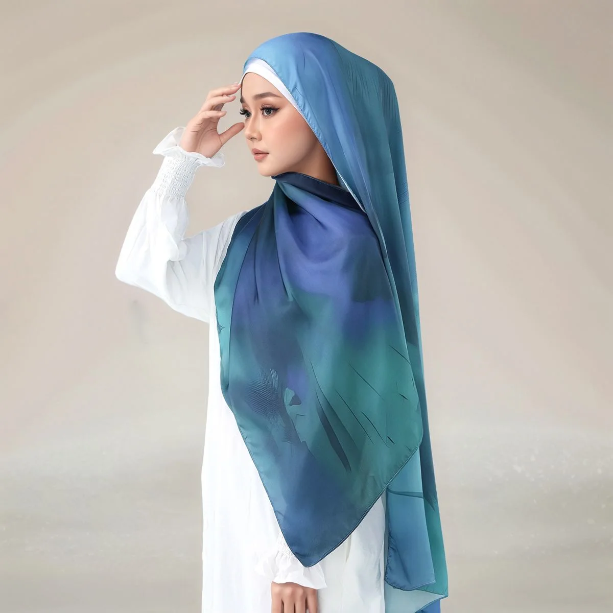 طرحة ساتان طويلة — صورة تفصيلية 23