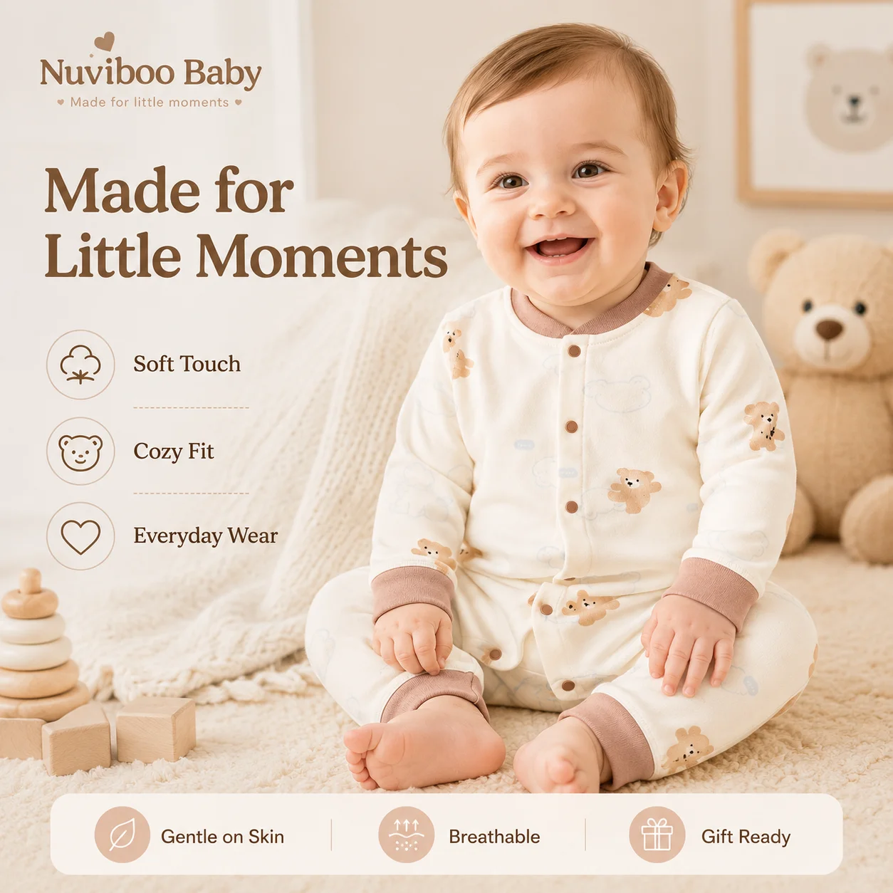 Newborn Autumn Cotton Underwear Set