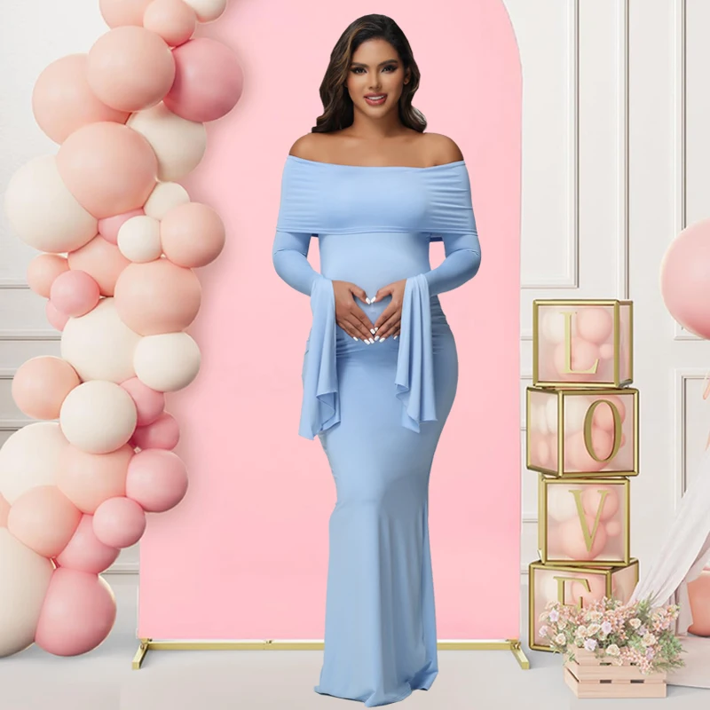 Maternity Off-Shoulder Dress