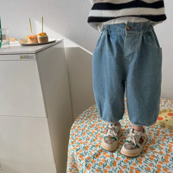 Girls' Casual Wide-Leg Pants