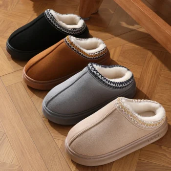 Winter Fur Platform Slippers