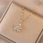 Crystal Floral Necklace — Image 5