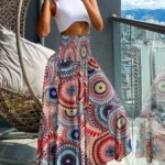 Bohemian Skirt with Elastic Waist — Image 6