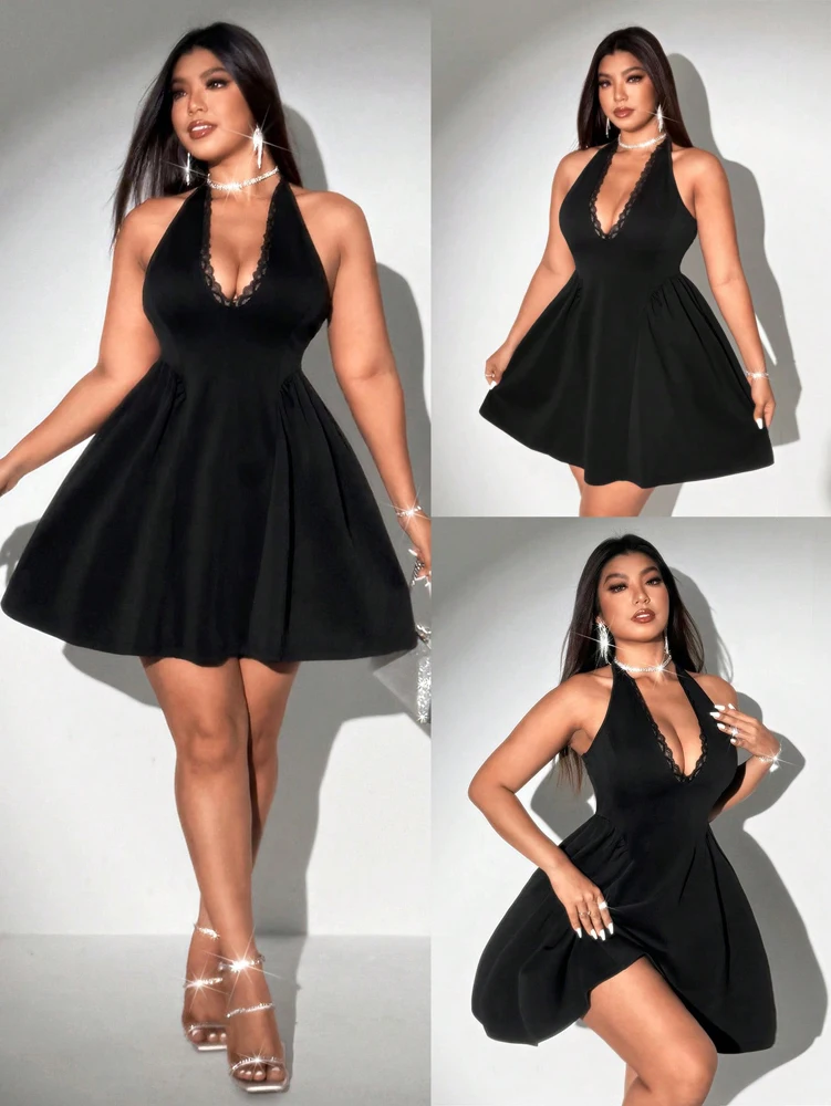 V-Neck Spring and Summer Dress