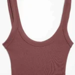 Slim-Fit Ribbed Bodysuit with Buttons — Image 6
