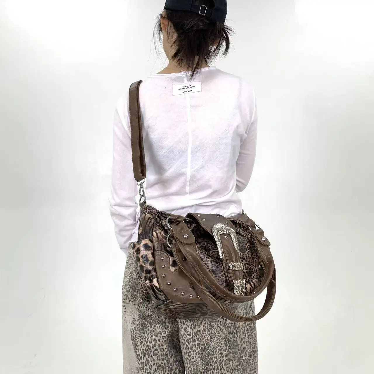 Girls' Y2K Leopard Print Shoulder Bag — Image 14