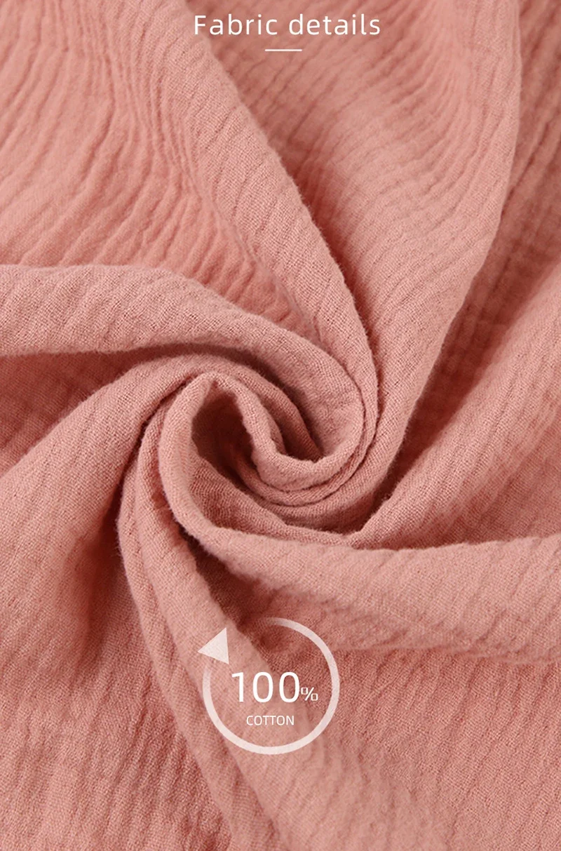 Lightweight Cotton Gauze Long Sleeve Mid-Calf Robe