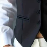 Formal Shawl Collar Vest with Fitted Waist — Image 3