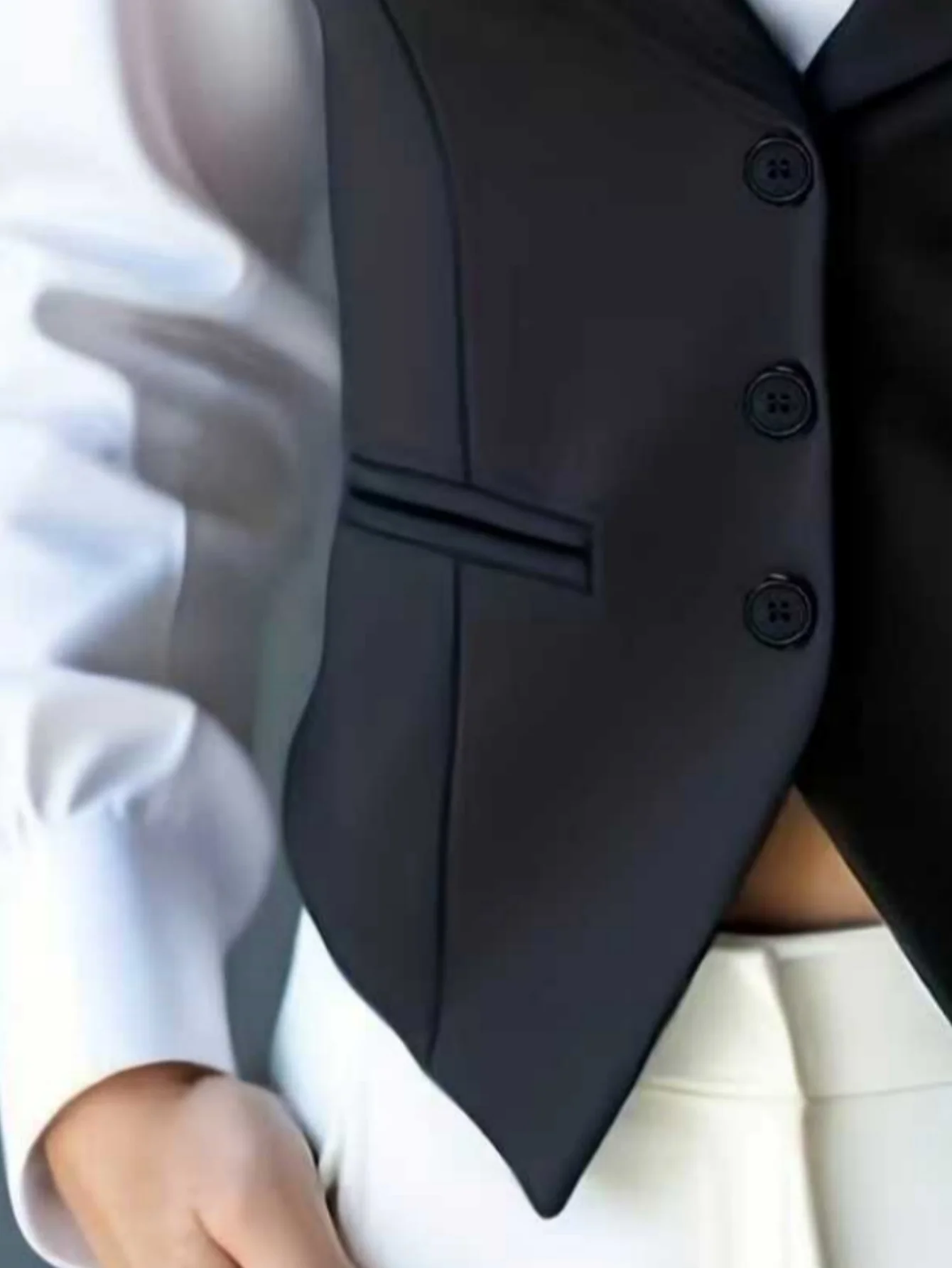 Formal Shawl Collar Vest with Fitted Waist