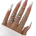 23-Piece Sparkling Zircon Ring Set — Image 3