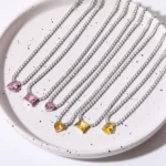 Crystal Heart Print Necklace — Image 2