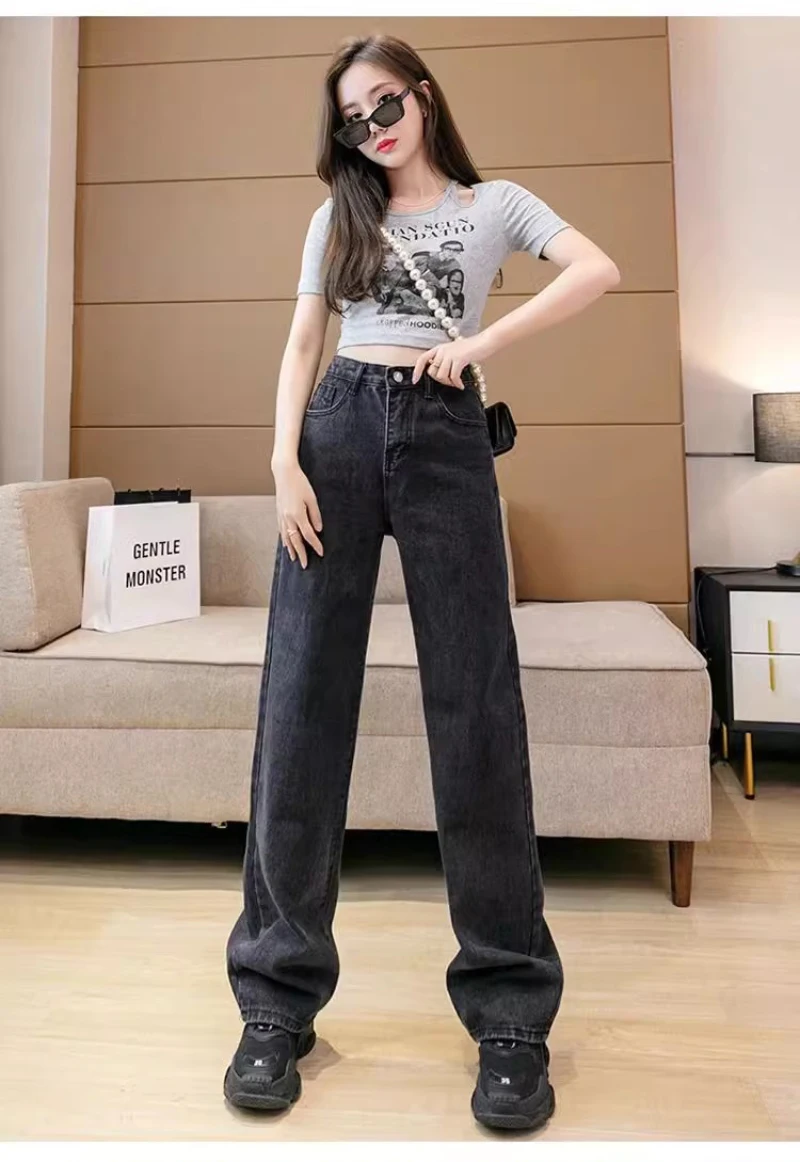 Retro Loose Denim Pants