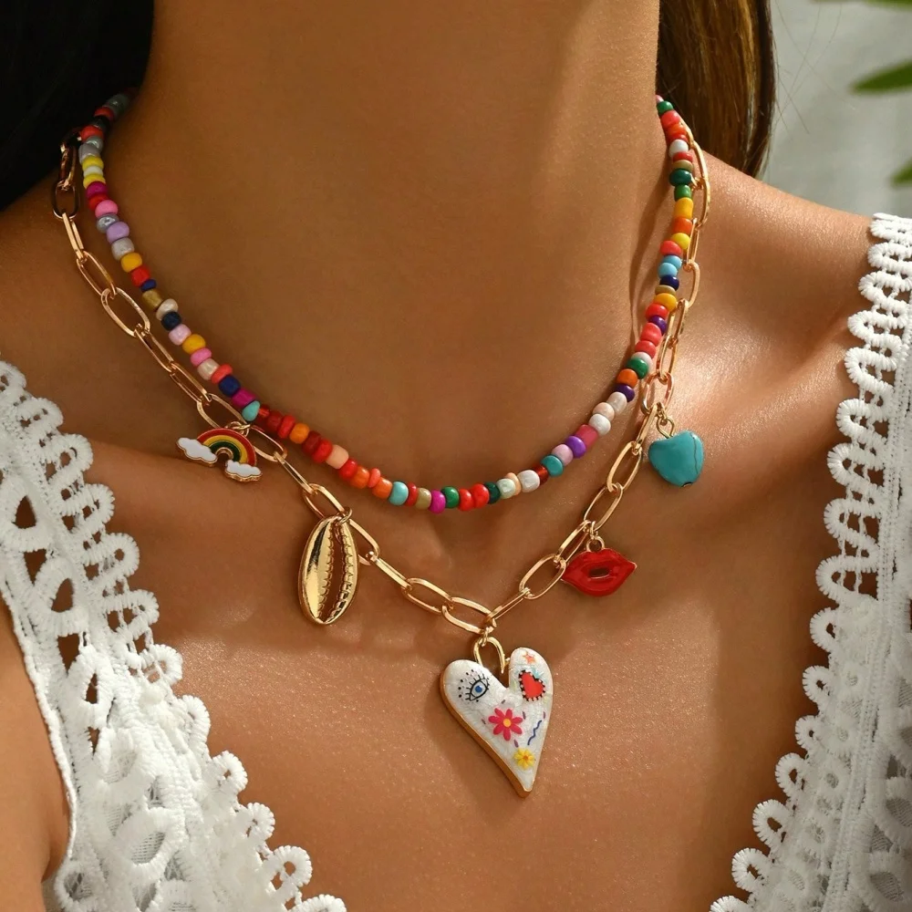 Bohemian Multi-Layer Handmade Beaded Necklace
