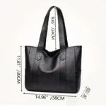 Vintage Large-Capacity Canvas Shoulder Bag — Image 3
