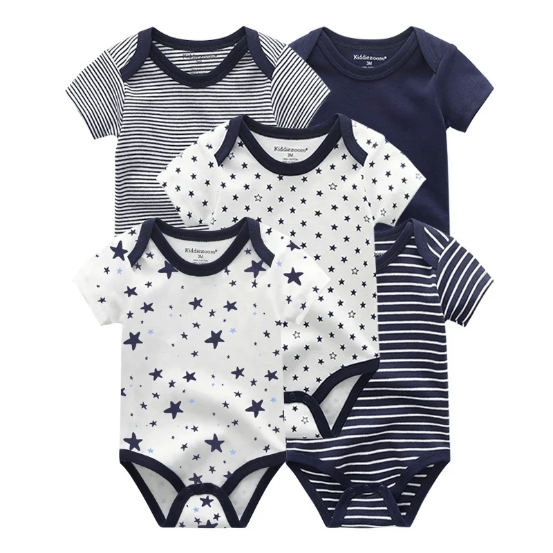 Newborn 5-Piece Short Sleeve Romper — Image 17