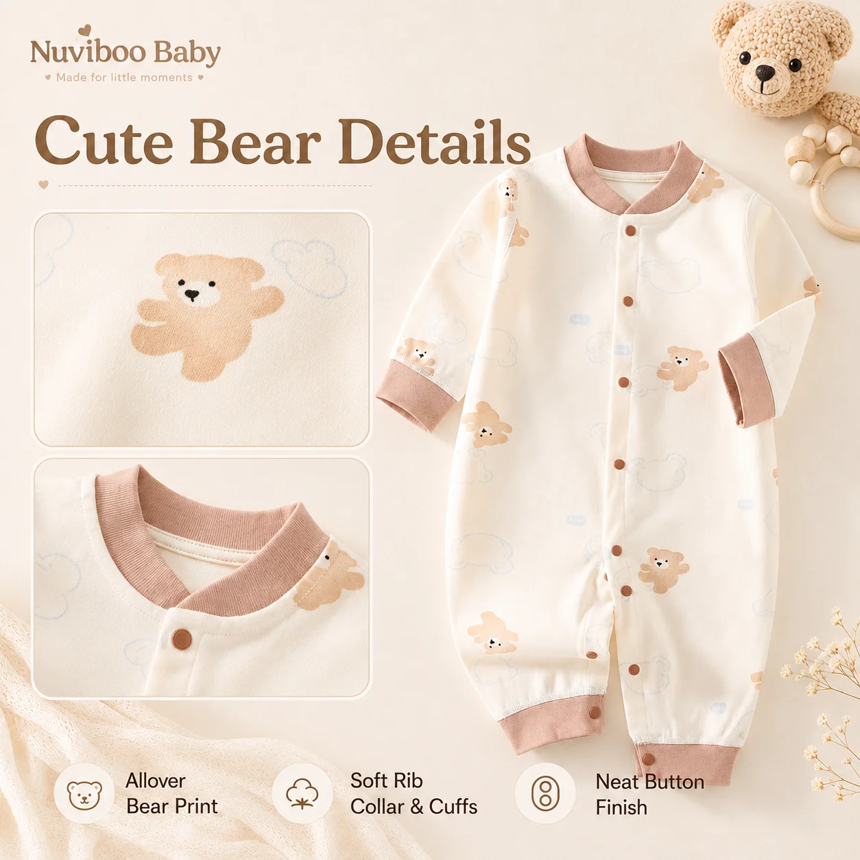 Newborn Autumn Cotton Underwear Set