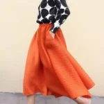 One-Size High Waist Asymmetric Wide-Leg Pants — Image 4