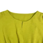 Solid Sleeveless A-Line Dress — Image 5