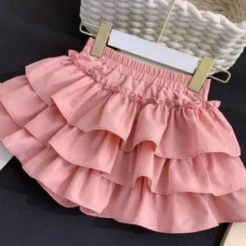 Girls' Solid Summer Skirt