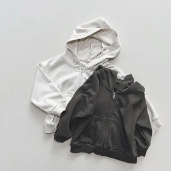 Boys' Solid Hooded Jacket
