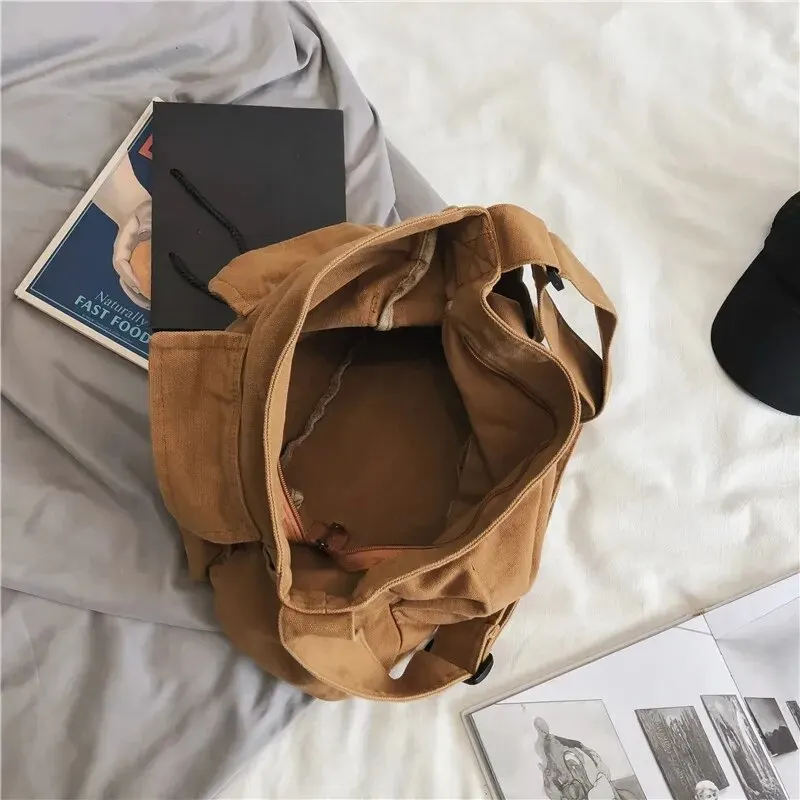 حقيبة كتف قماشية كلاسيكية للسفر