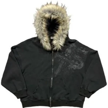Thick Zip-Up Winter Sweatshirt
