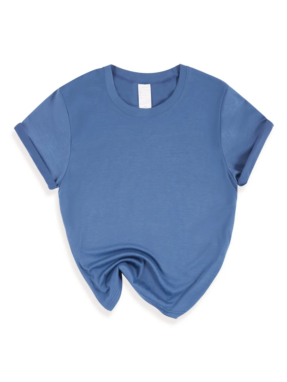 Casual Solid Short Sleeve T-Shirt — Image 21