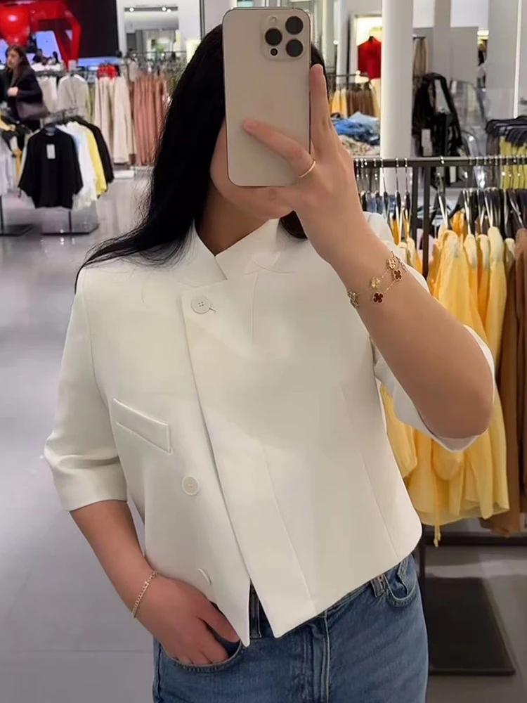 Casual Turtleneck Blazer