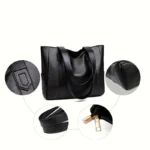 Vintage Large-Capacity Canvas Shoulder Bag — Image 2