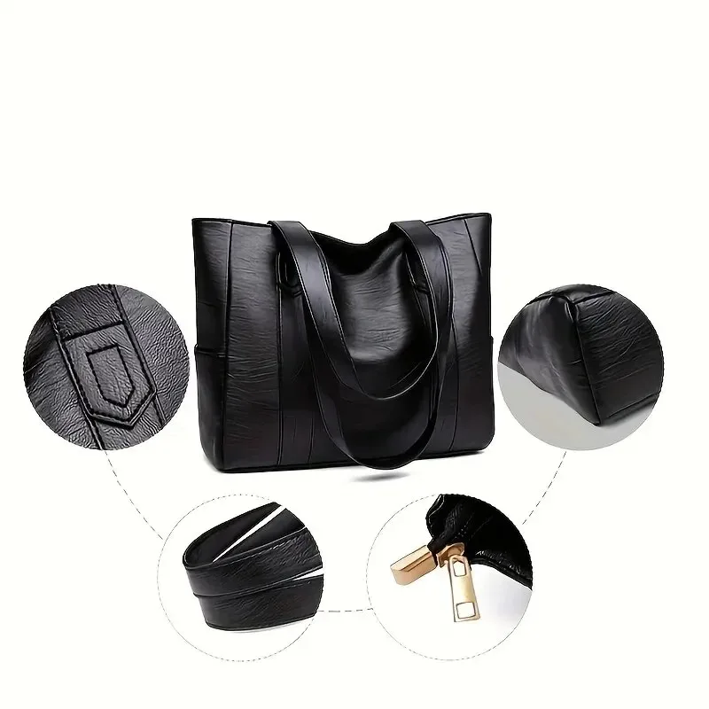 Vintage Large-Capacity Canvas Shoulder Bag