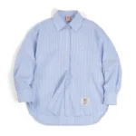 French-Style Blue and White Striped Shirt — Image 6