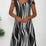 Striped Short Dress — Image 2