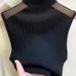 Knitted Mesh Tank Top — Image 3