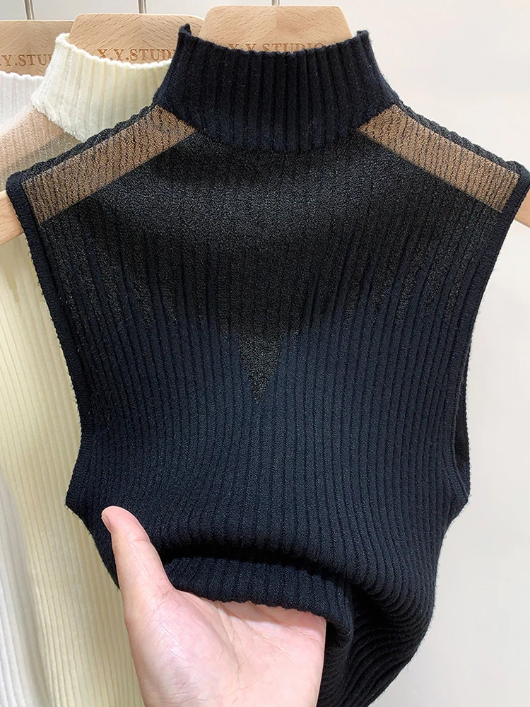Knitted Mesh Tank Top