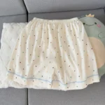 Polka Dot Cotton Short Sleeve Pajamas — Image 4