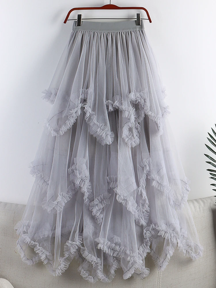 Long Tulle Tutu Skirt for Summer