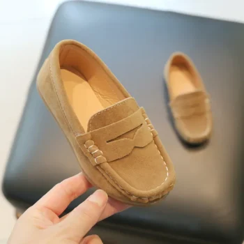Boys' Solid Leather Shoes