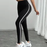 Striped High-Waisted Leggings — Image 4