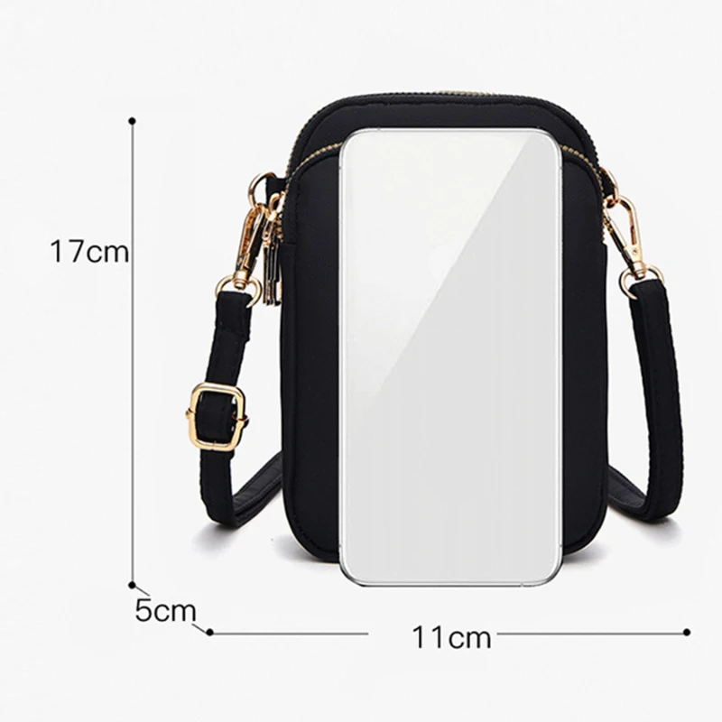 Small Phone Shoulder Bag with Zipper — Image 20
