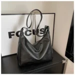 Caramel Leather Tote Bag — Image 2