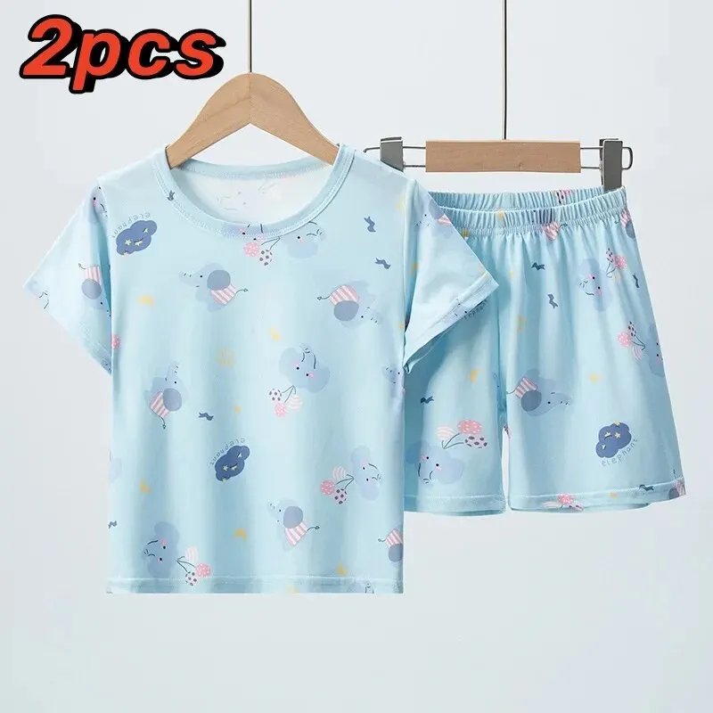 Kids' Summer Set with Short Sleeves and Shorts
