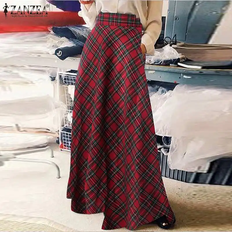 Long Plaid Skirt for Autumn — Image 13