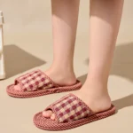 Lightweight Floral Cotton Slippers — Image 3