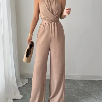 Casual Pleated Summer Jumpsuit
