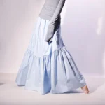 White Cotton Summer Skirt — Image 4