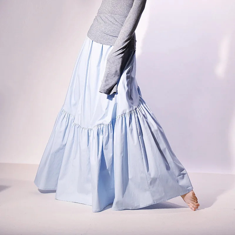White Cotton Summer Skirt