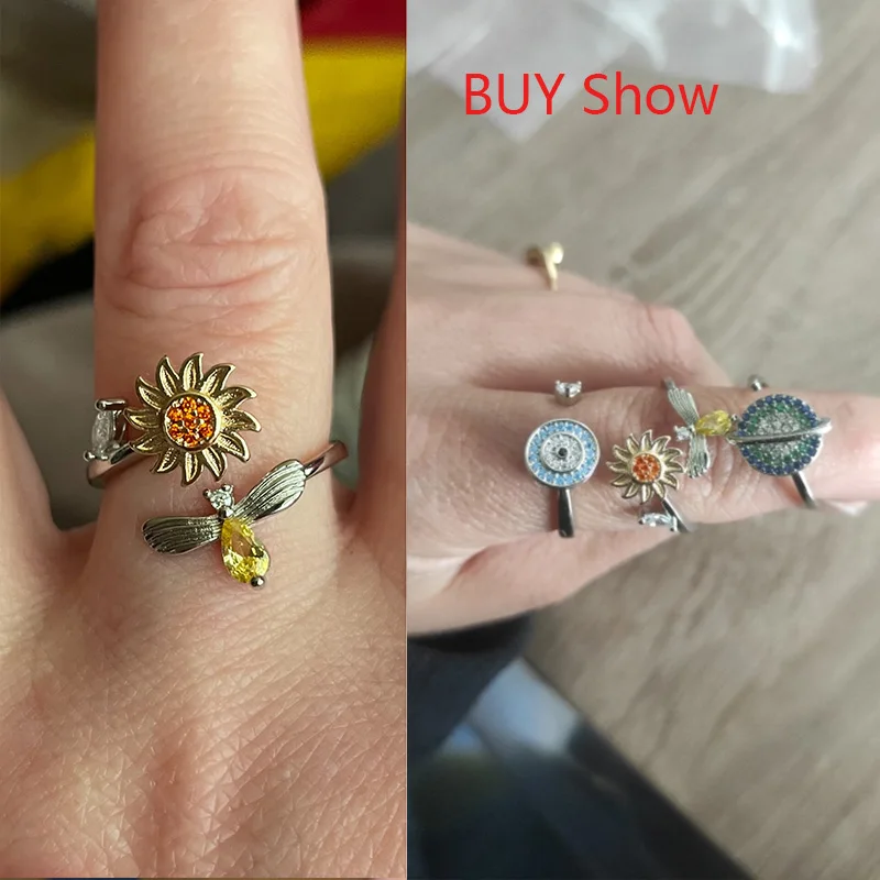 Spinner Ring with Moving Band